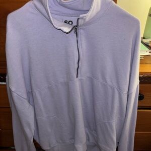 SO Men's Lavender Zip-Up Sweater